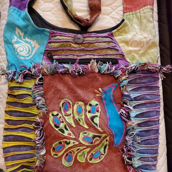 Crossbody Boho Handbag Bohemian Purse - Picture 2 of 4